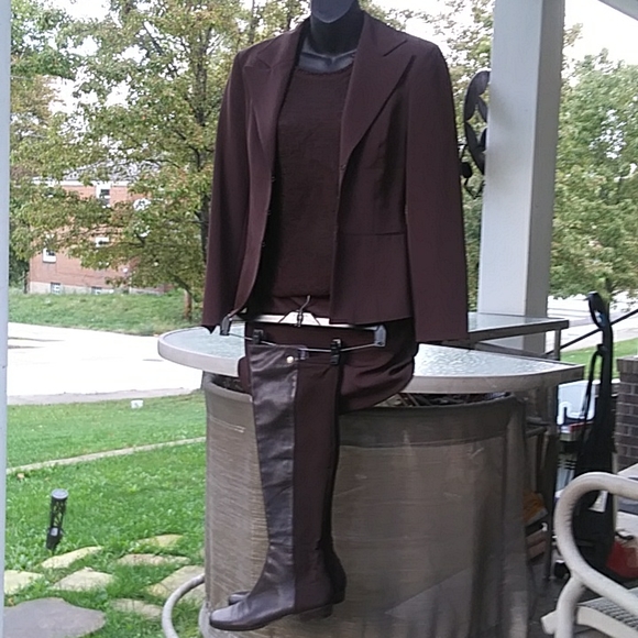 Bebe mini skirt,suit, chocolate brown. Sz.4 - Picture 5 of 9